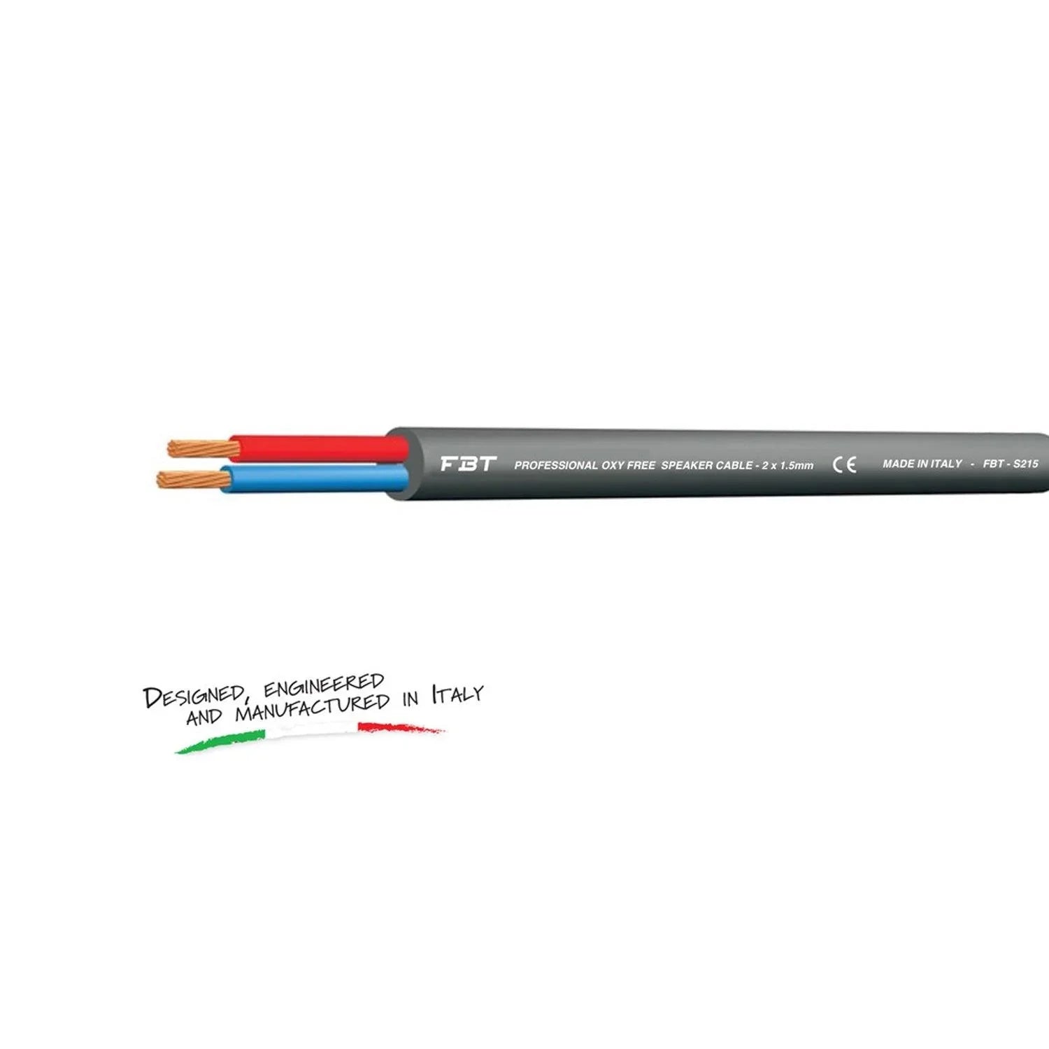 Stagecore S215LSZH Black Professional 2 x 1.5mm Speaker Cable - 100m Reel - DY Pro Audio