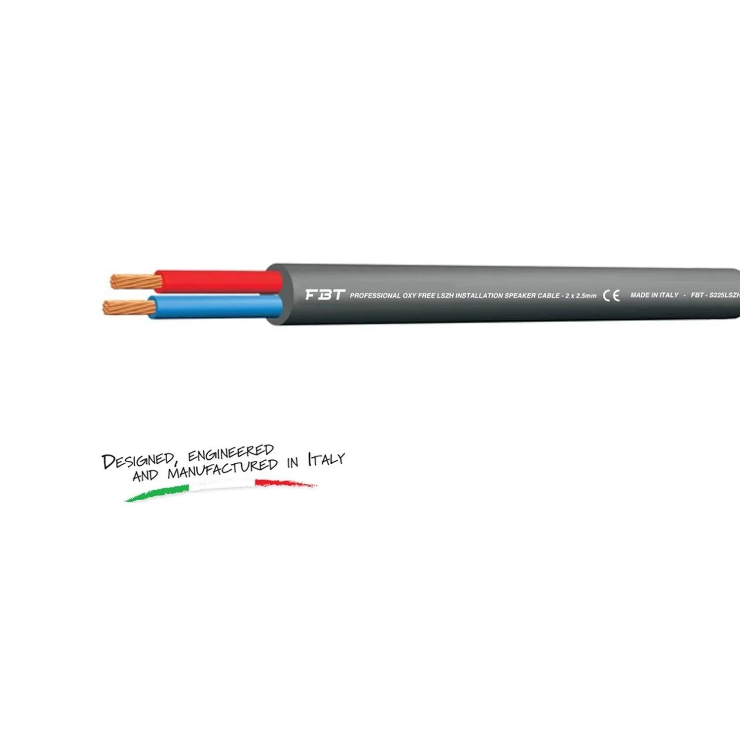 Stagecore S225LSZH 2 x 2.5mm Black Professional OFC LSZH Installation Speaker Cable - 100m Reel - DY Pro Audio