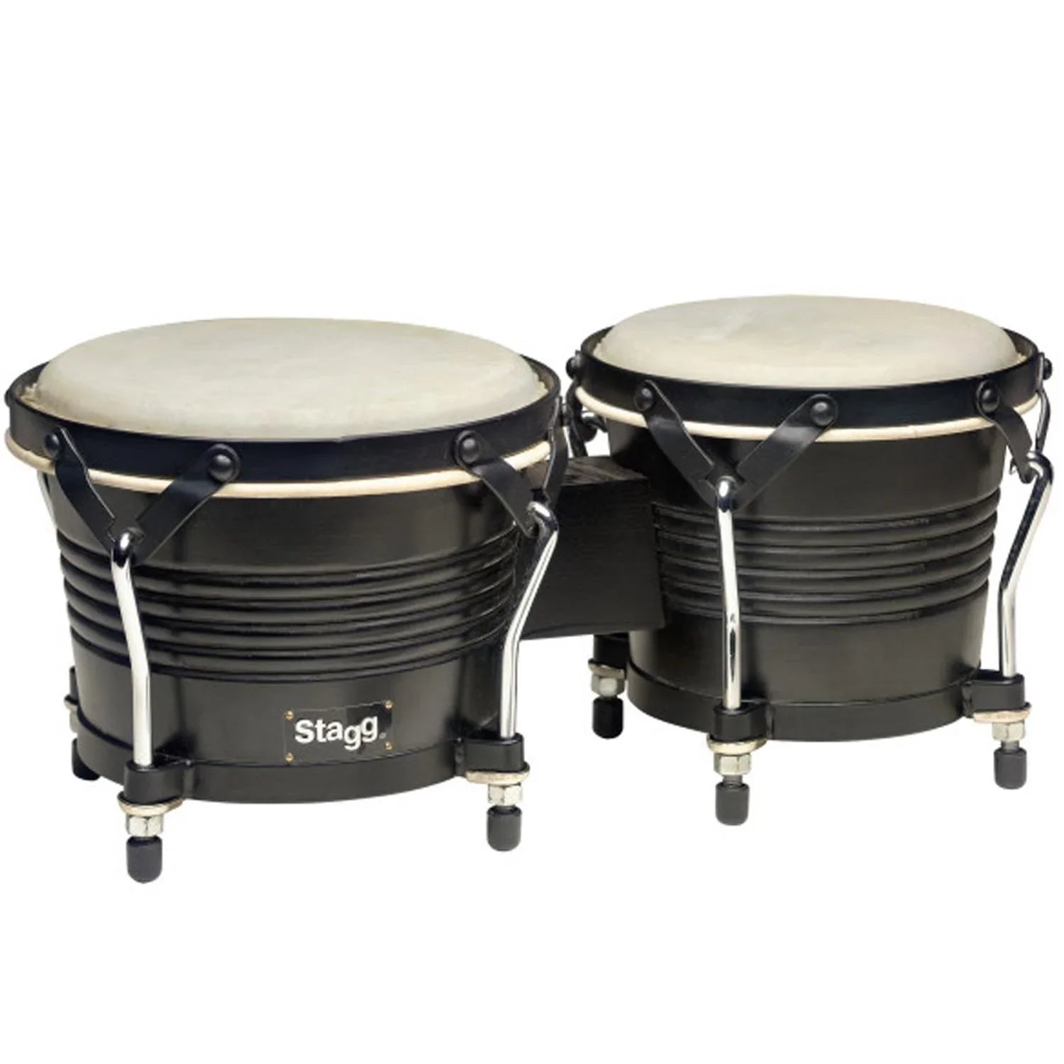 Stagg BW-200-BK Quality Wood Bongos Black Finish - DY Pro Audio