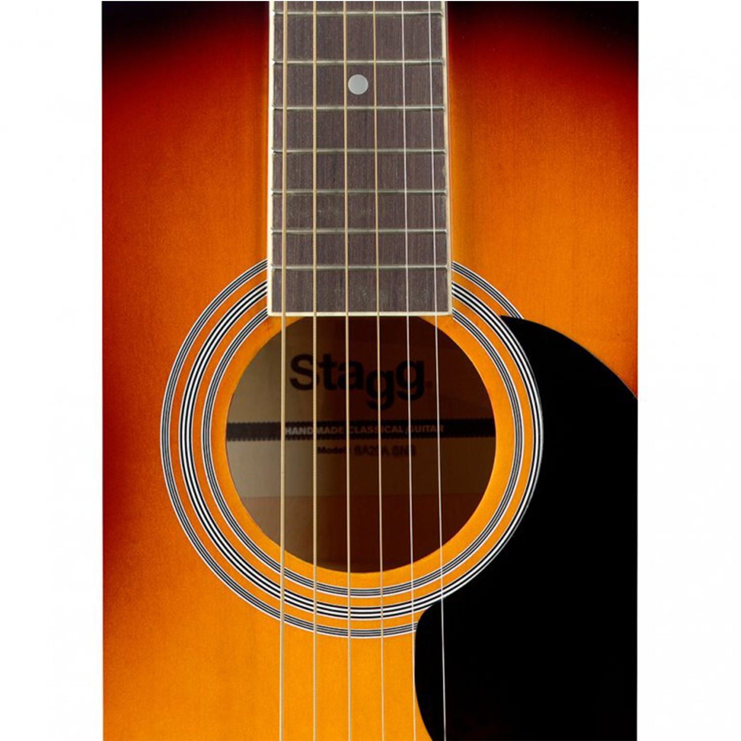 Stagg SA20A SNB 4/4 Sunburst Auditorium Acoustic Guitar with Basswood Top - DY Pro Audio