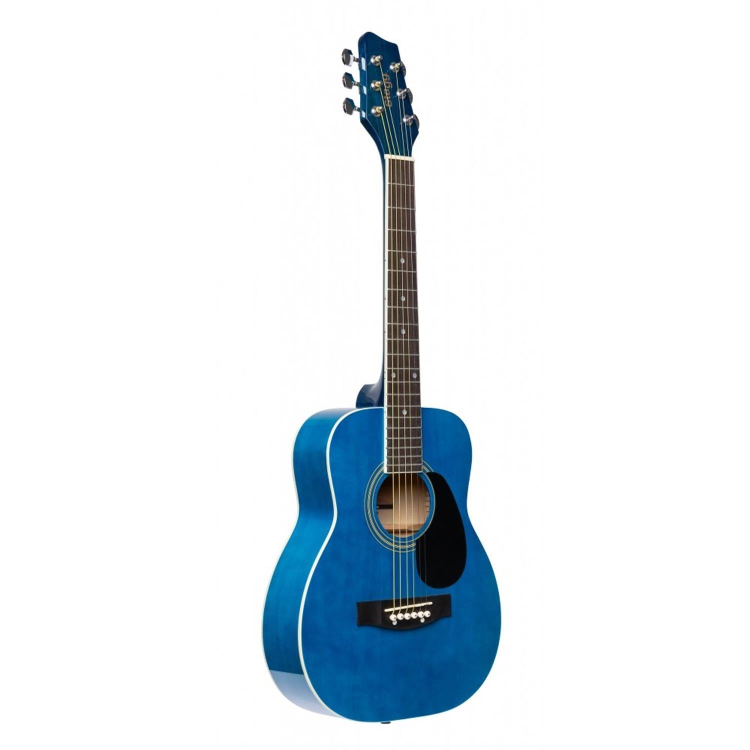 Stagg SA20D 1/2 BLUE 1/2 Blue Dreadnought Acoustic Guitar - DY Pro Audio