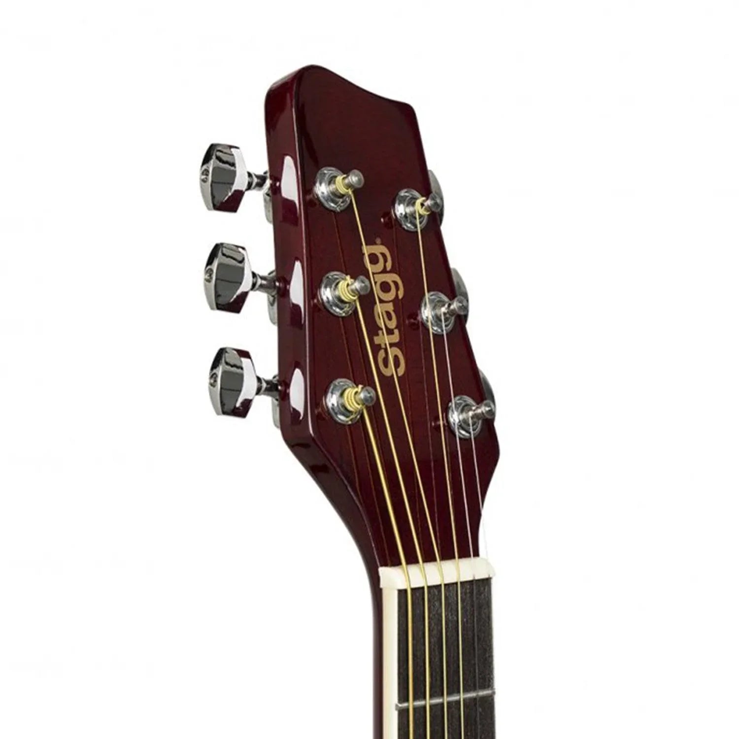 Stagg SA20D NAT Natural Dreadnought Acoustic Guitar with Basswood Top - DY Pro Audio