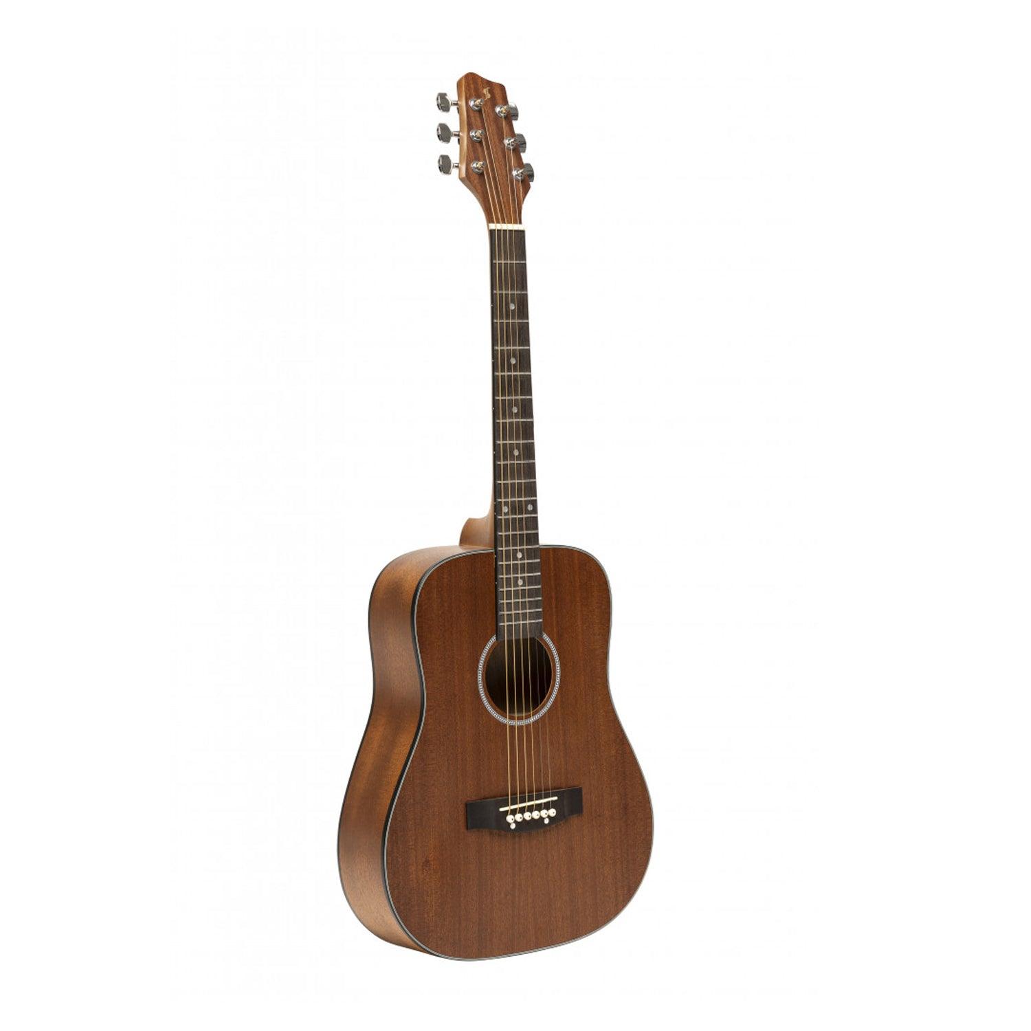 Stagg SA25 MAH TRAVEL Acoustic Dreadnought Travel Guitar, Sapele, Natural Finish - DY Pro Audio