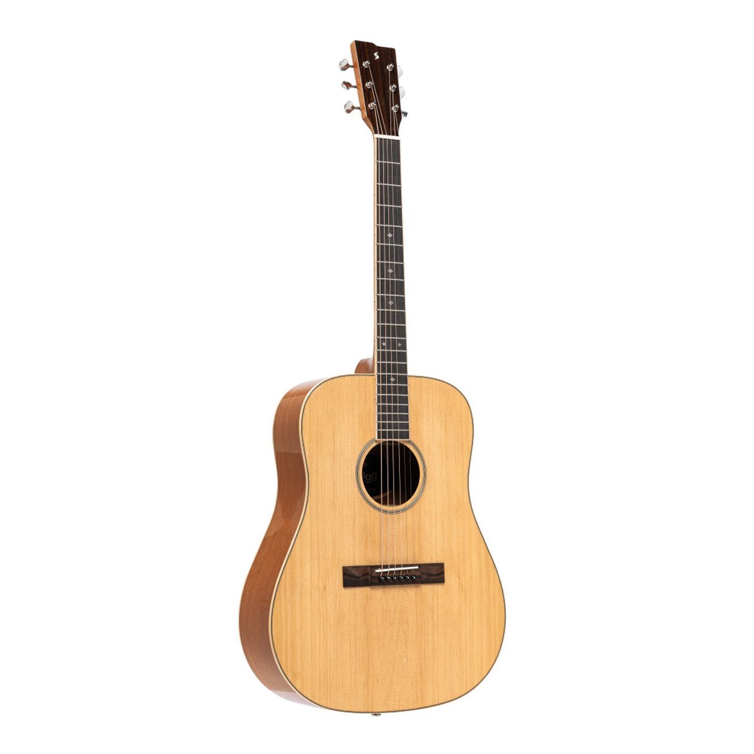 Stagg SA45 D-LW Series 45 Natural Dreadnought Acoustic Guitar with Spruce Top - DY Pro Audio