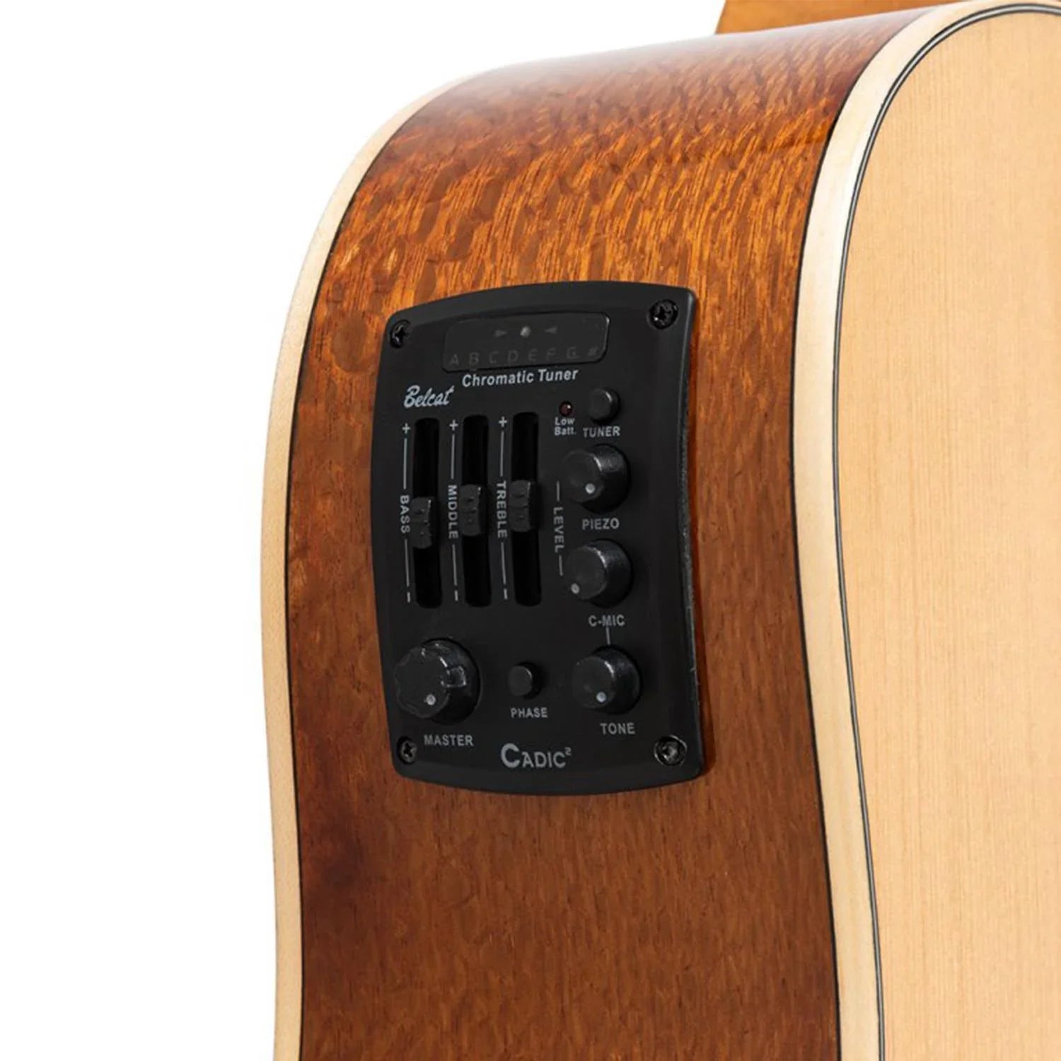 Stagg SA45 DCE-LW Series 45 Natural Dreadnought Cutaway Acoustic Guitar with Spruce Top - DY Pro Audio