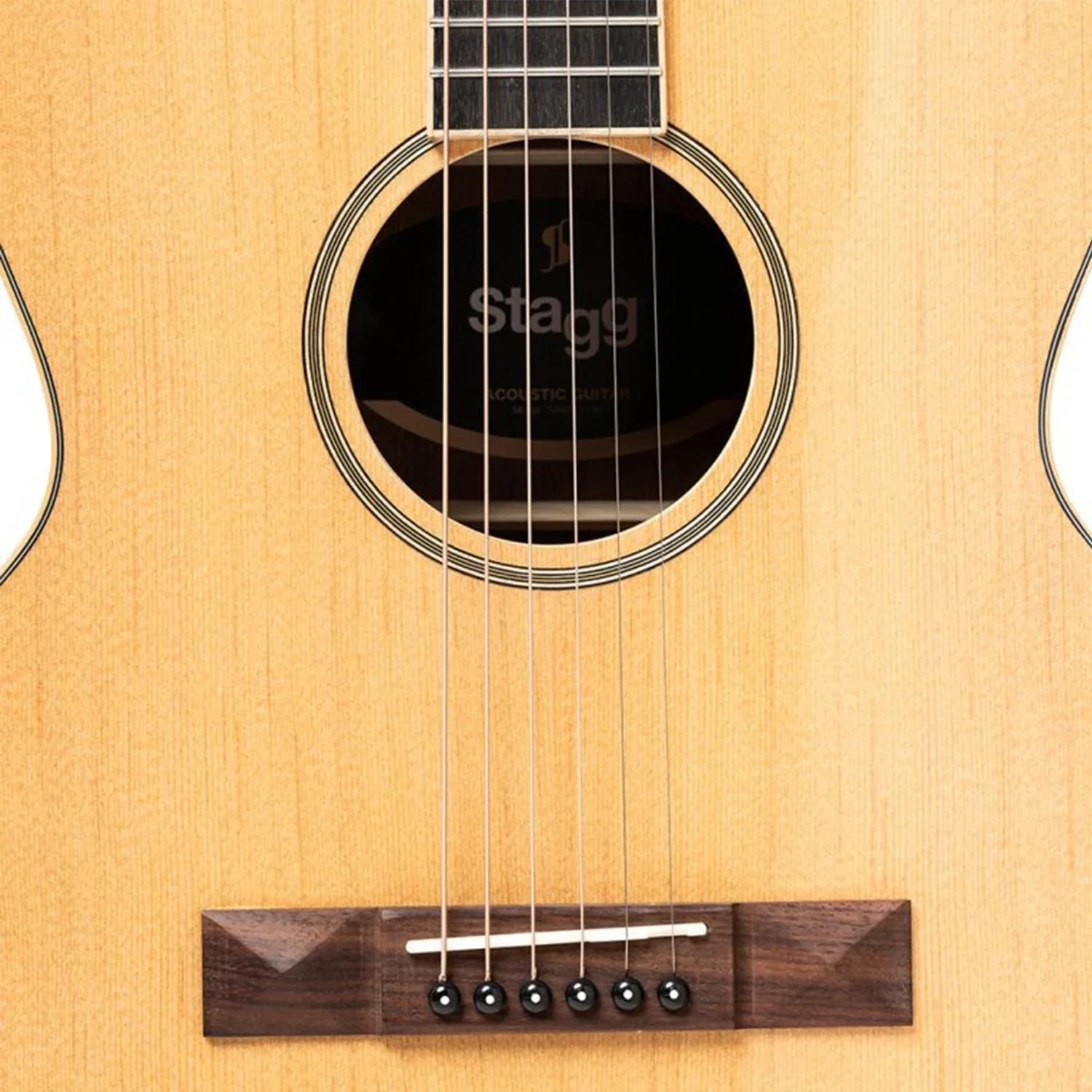 Stagg SA45 O-LW Series 45 Natural Orchestral Acoustic Guitar with Spruce Top - DY Pro Audio