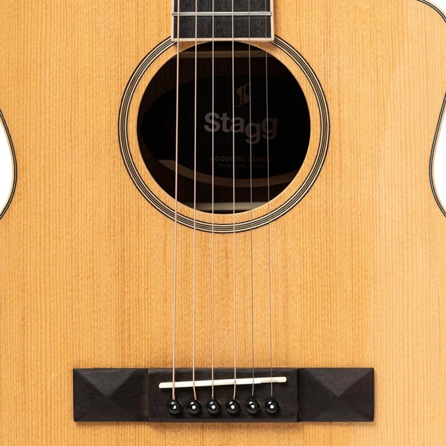 Stagg SA45 OCE-LW Series 45 Natural Orchestral Cutaway Acoustic-Electric Guitar - DY Pro Audio