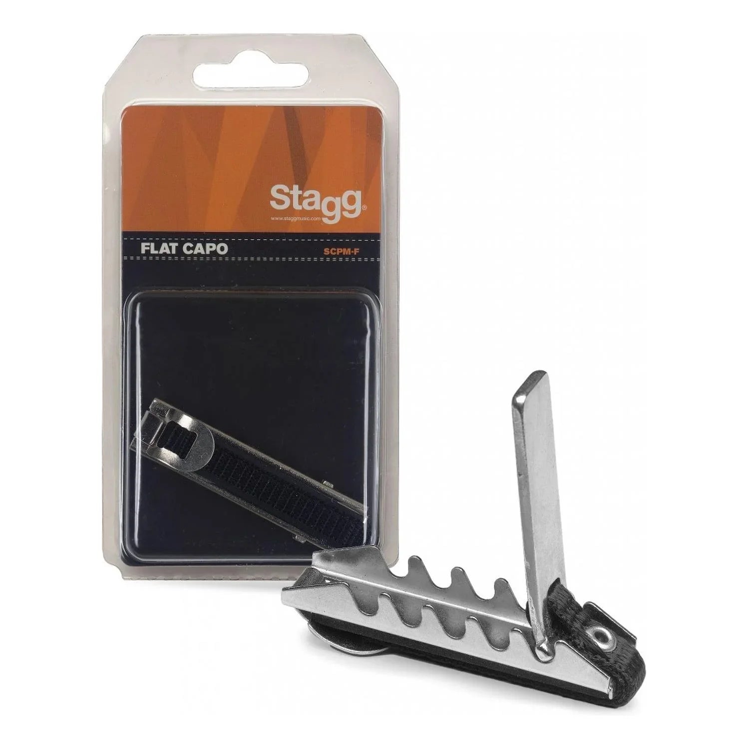 Stagg SCPM-F Flat Metal Capo For Acoustic And Electric Guitar - DY Pro Audio