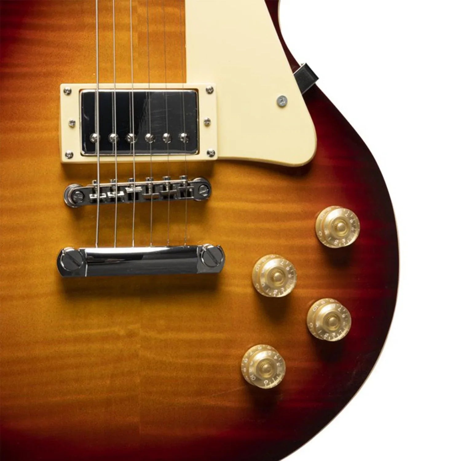 Stagg SEL-DLX DC BST Deluxe Series Electric Guitar solid Mahogany with AAA Flamed Maple Top - DY Pro Audio