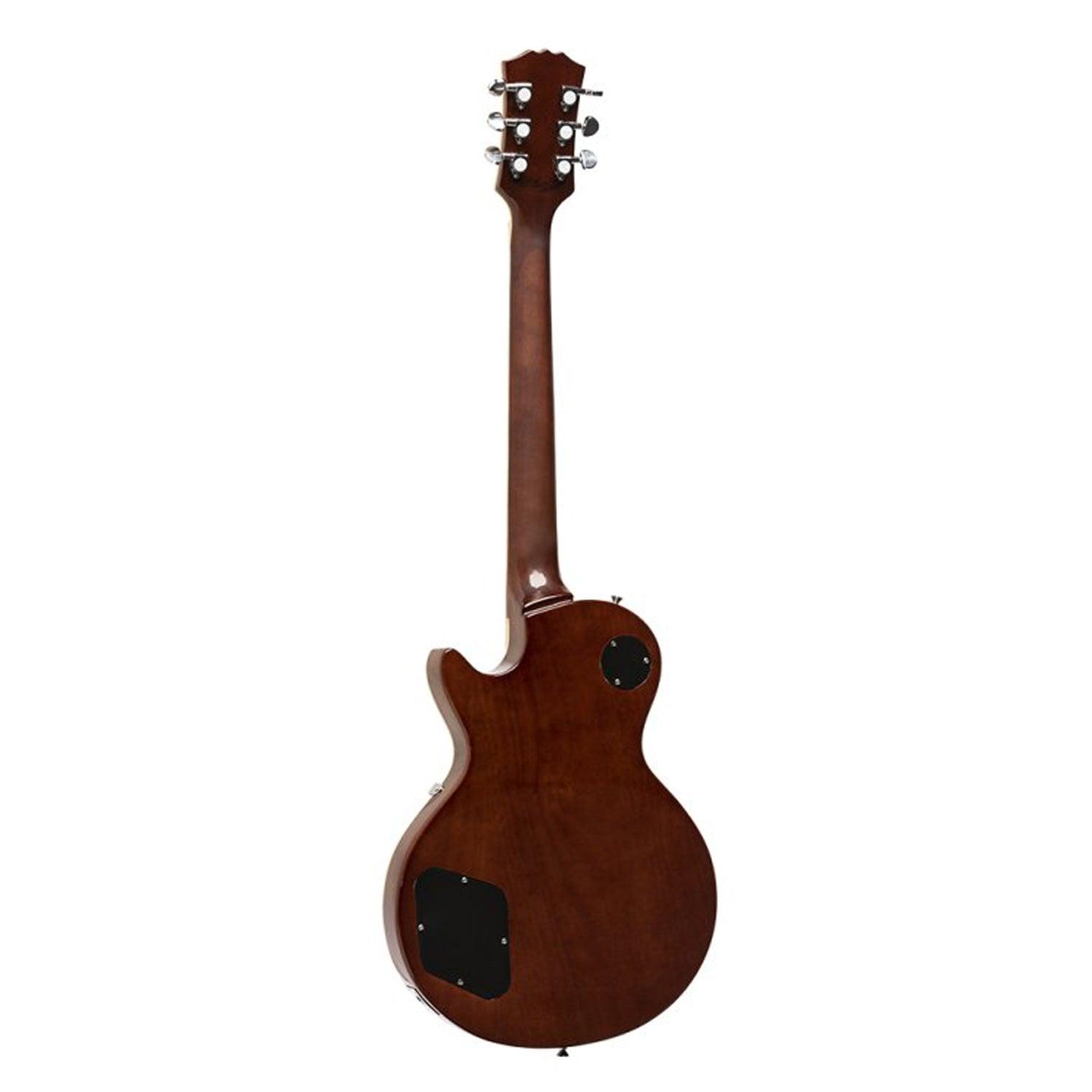 Stagg SEL-DLX HONEY Deluxe Series Electric Guitar solid Mahogany with AAA Flamed Maple Top - DY Pro Audio
