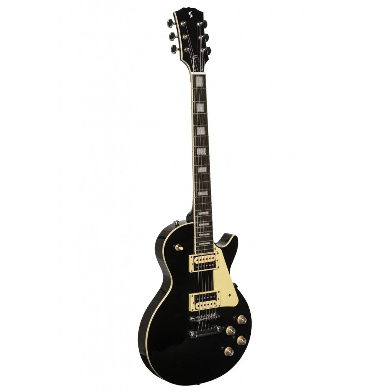 Stagg SEL-STD BLK Standard Series Electric Guitar with solid Mahogany archtop body - DY Pro Audio