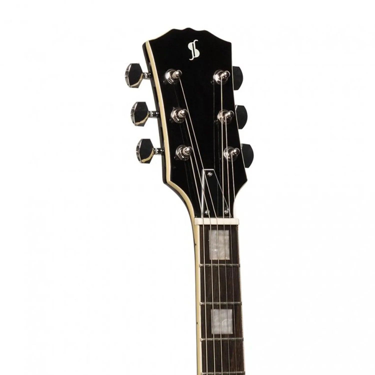 Stagg SEL-STD BLK Standard Series Electric Guitar with solid Mahogany archtop body - DY Pro Audio