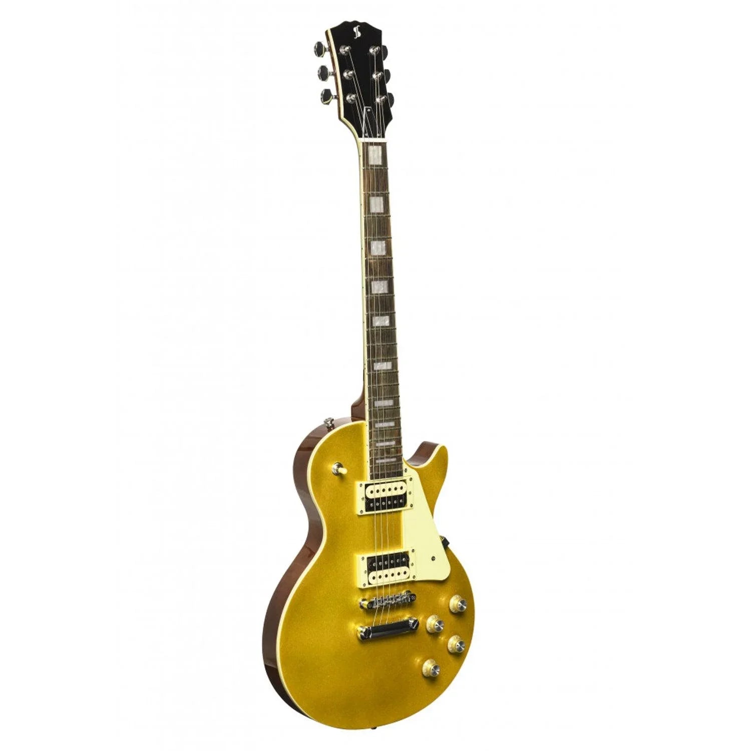 Stagg SEL-STD GOLD Standard Series Electric Guitar with solid Mahogany body archtop - DY Pro Audio