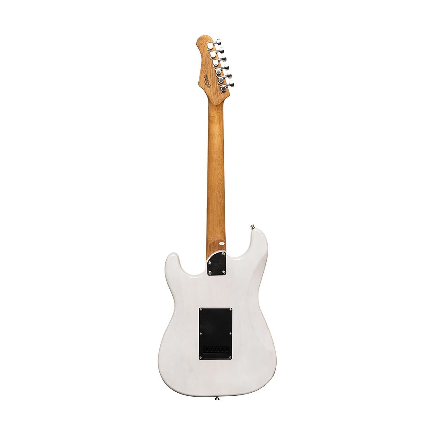 Stagg SES-60 WHB White Vintage Series Electric Guitar - DY Pro Audio