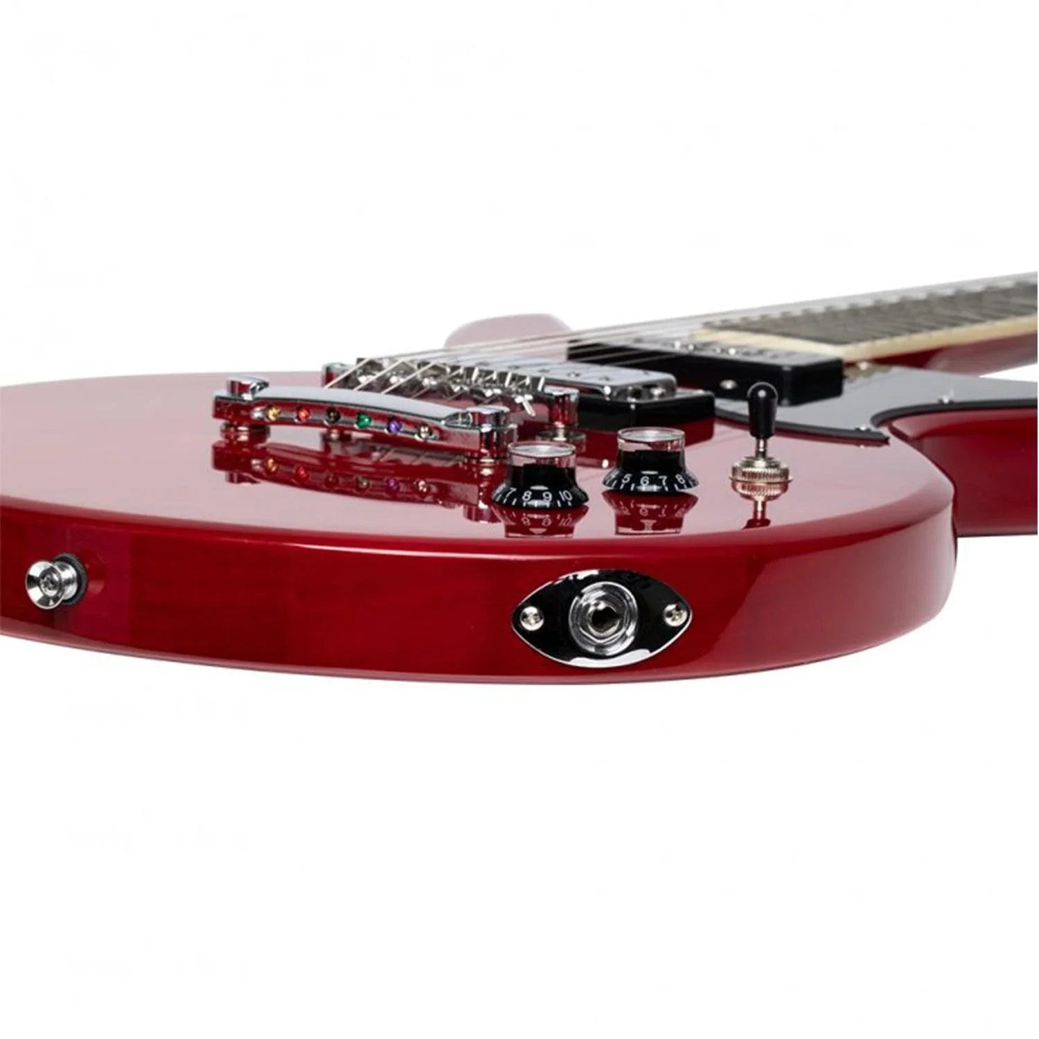 Stagg SVY DC TCH Silveray series DC model Electric Guitar with solid mahogany body and double cutaway - DY Pro Audio