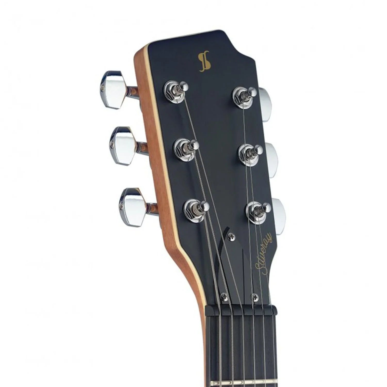 Stagg SVY SPCL BK Silveray series Special model Electric Guitar with solid mahogany body - DY Pro Audio