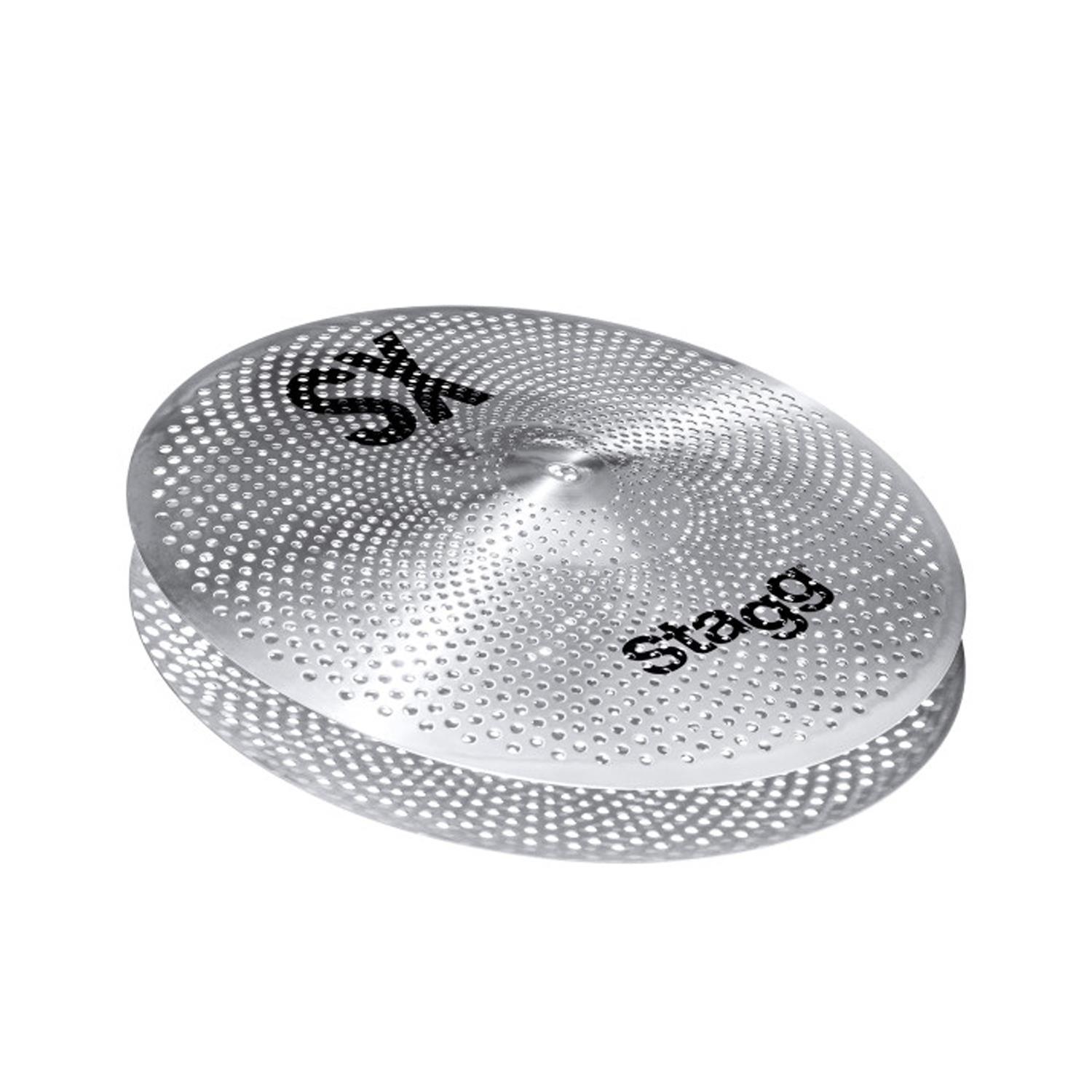 Stagg SXM-HM14 14" Low Volume Silent Practice Cymbal Hi-Hat Set - DY Pro Audio