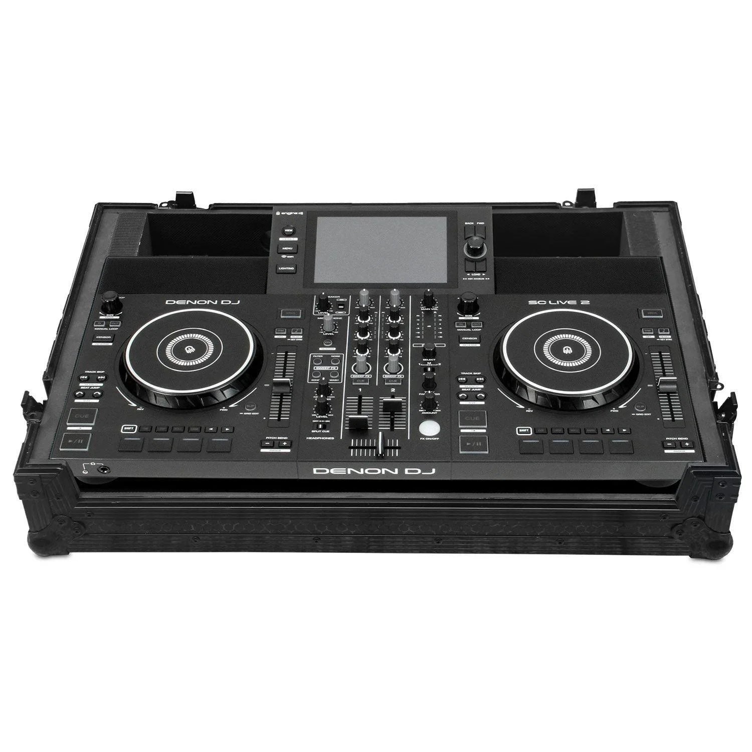 UDG Ultimate Flight Case Denon DJ SC LIVE 2 Black Plus (Wheels) - DY Pro Audio