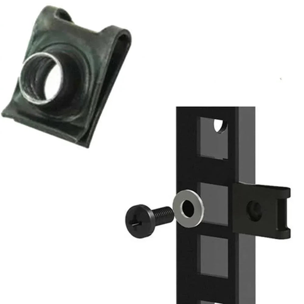 100 Pack Rail EEZY Clips M5 Rack Rail Clip Nuts (Pack of 100) - DY Pro Audio