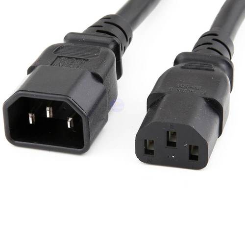 1m C14 to IEC C13 IEC Extension Lead 10A - DY Pro Audio