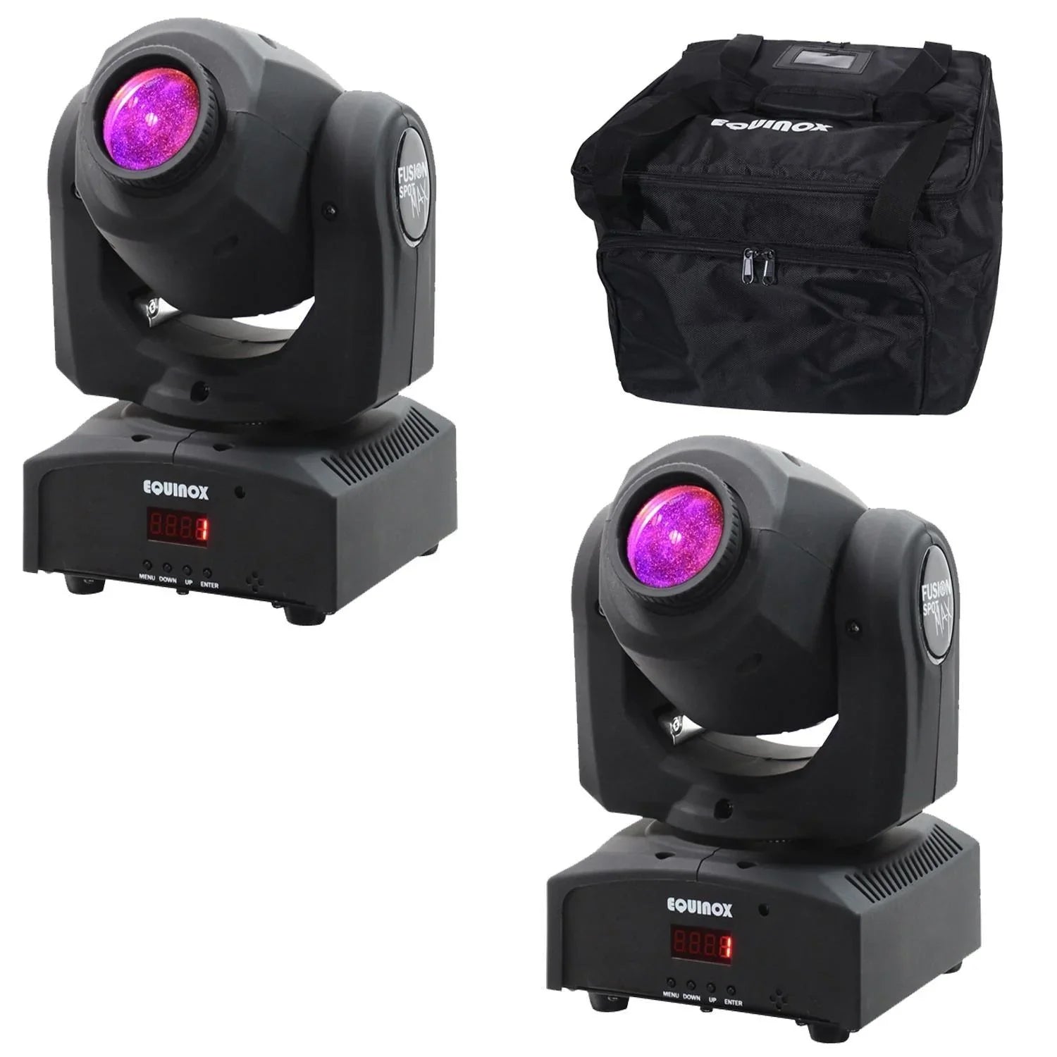 2 X Equinox Fusion Spot Max MKIII With Carry Bag - DY Pro Audio