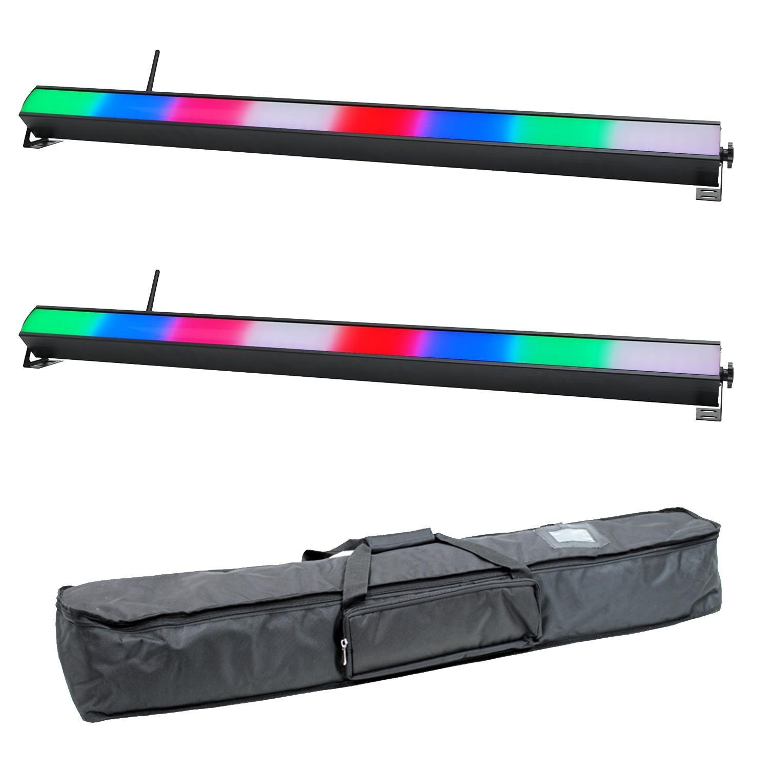 2 x Equinox SpectraPix Lithium Batten with Carry Bag - DY Pro Audio
