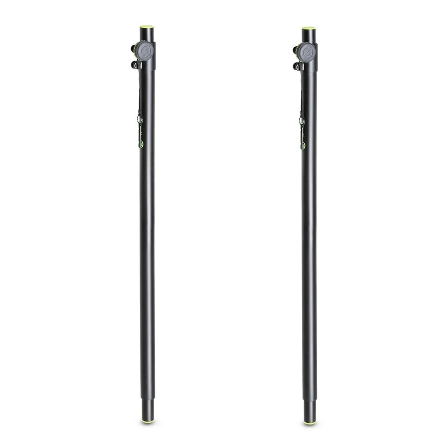 2 x Gravity SP 3332 B 35mm Adjustable Speaker Pole - DY Pro Audio