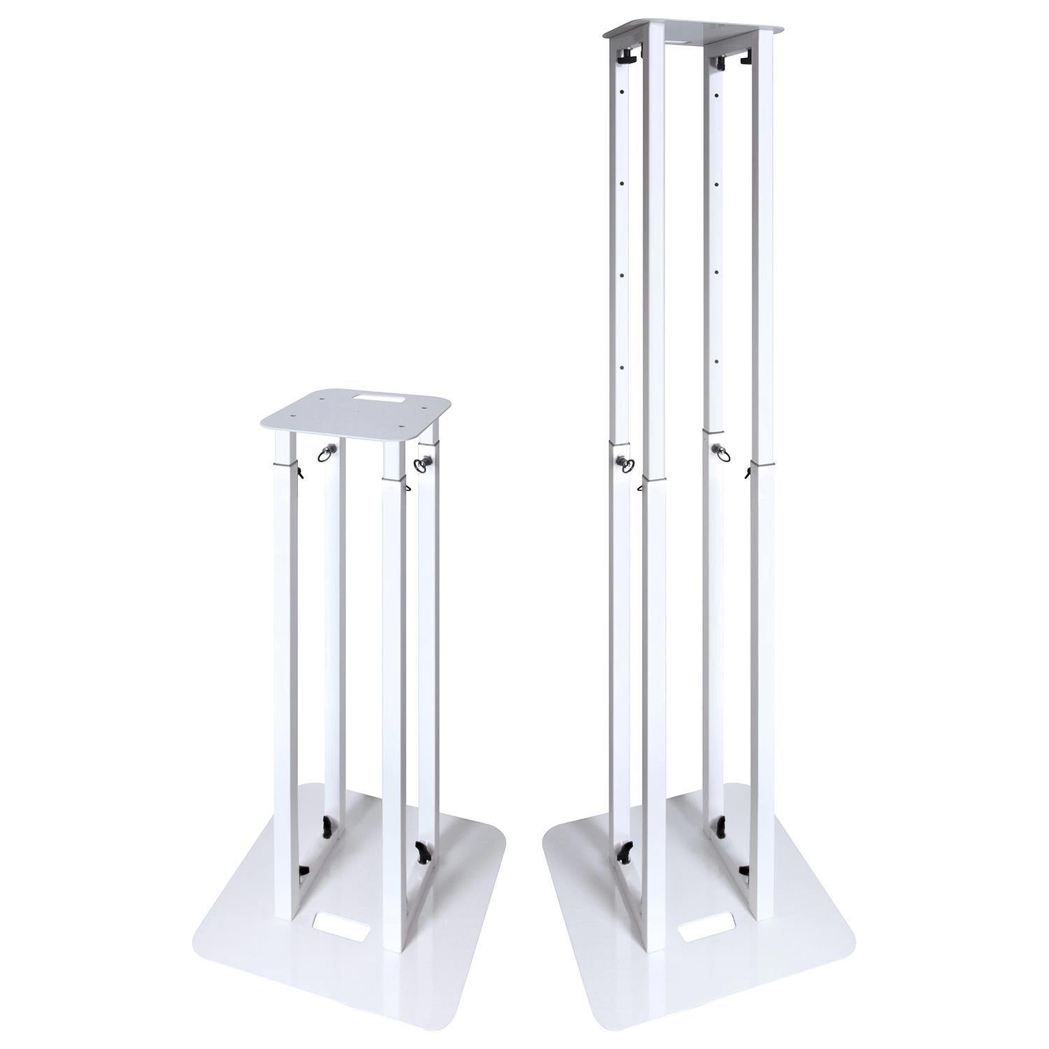2 x Novopro PS1XL variable height podium stand (inc. bag & 2 x scrims) - DY Pro Audio