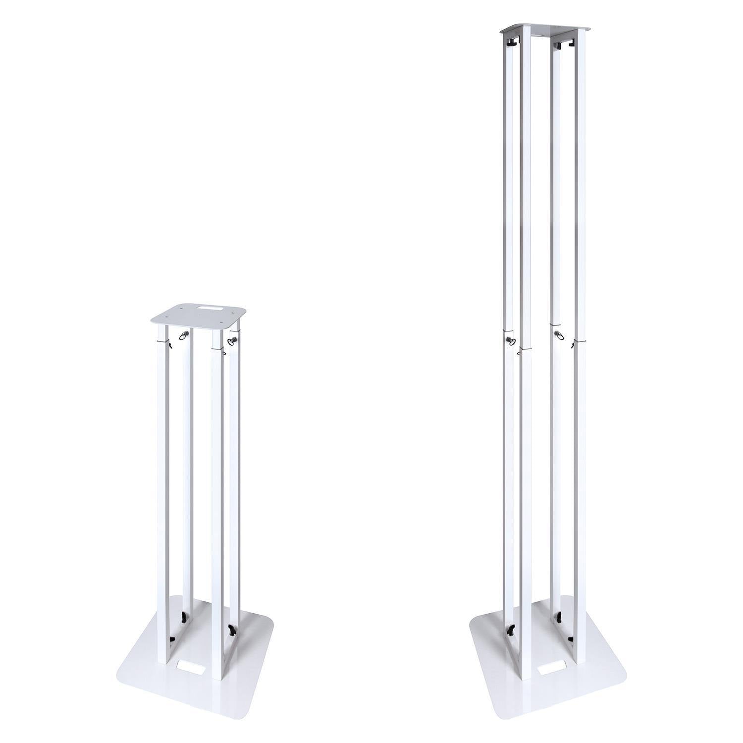 2 x Novopro PS1XXL variable height podium stand (inc. bag & 2 x scrims) - DY Pro Audio