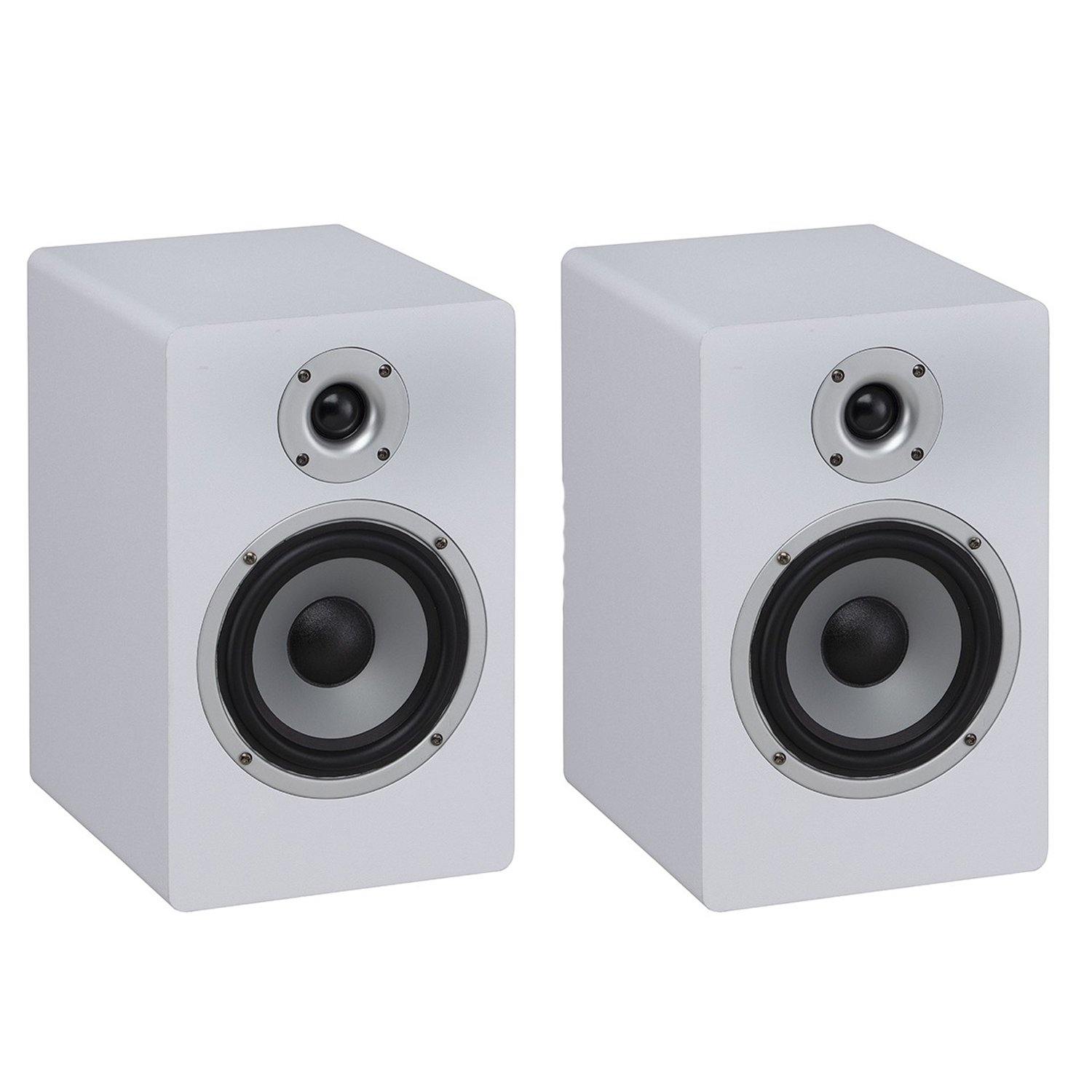 2 x Soundsation Clarirty A5 5.25" Studio Monitor White - DY Pro Audio