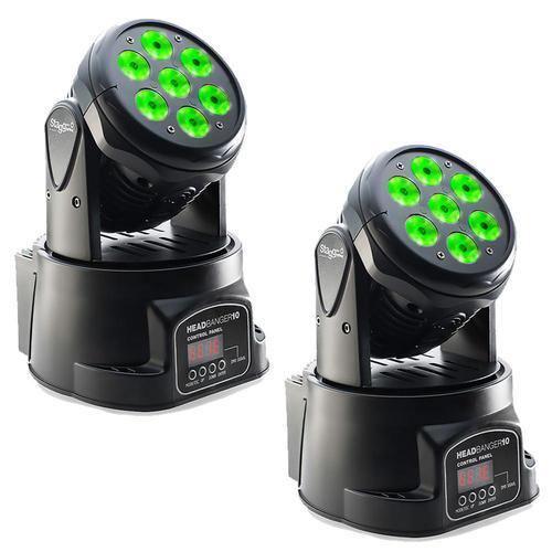 2 x Stagg Headbanger 10 Moving Heads - DY Pro Audio