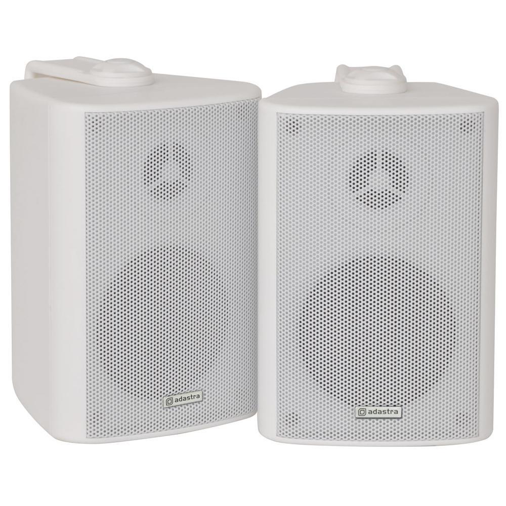 2x Adastra White Wall Mountable Surround Sound Home Audio Hi-Fi Speakers 60W - DY Pro Audio