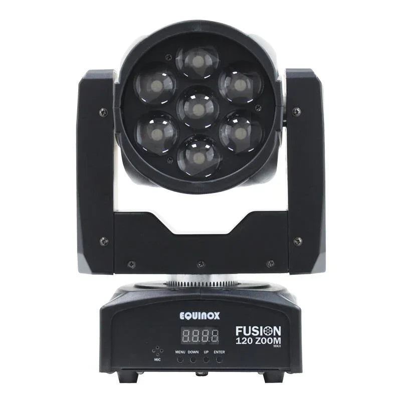 4 x Equinox 120 Zoom MKII Black With Flight Case - DY Pro Audio