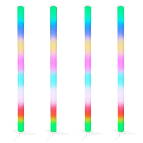 4 x Equinox Pulse Tube Lithium Colour Changing Tube - DY Pro Audio