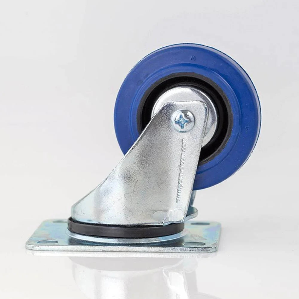 80mm / 3" Swivel Castor with Blue Wheel - DY Pro Audio