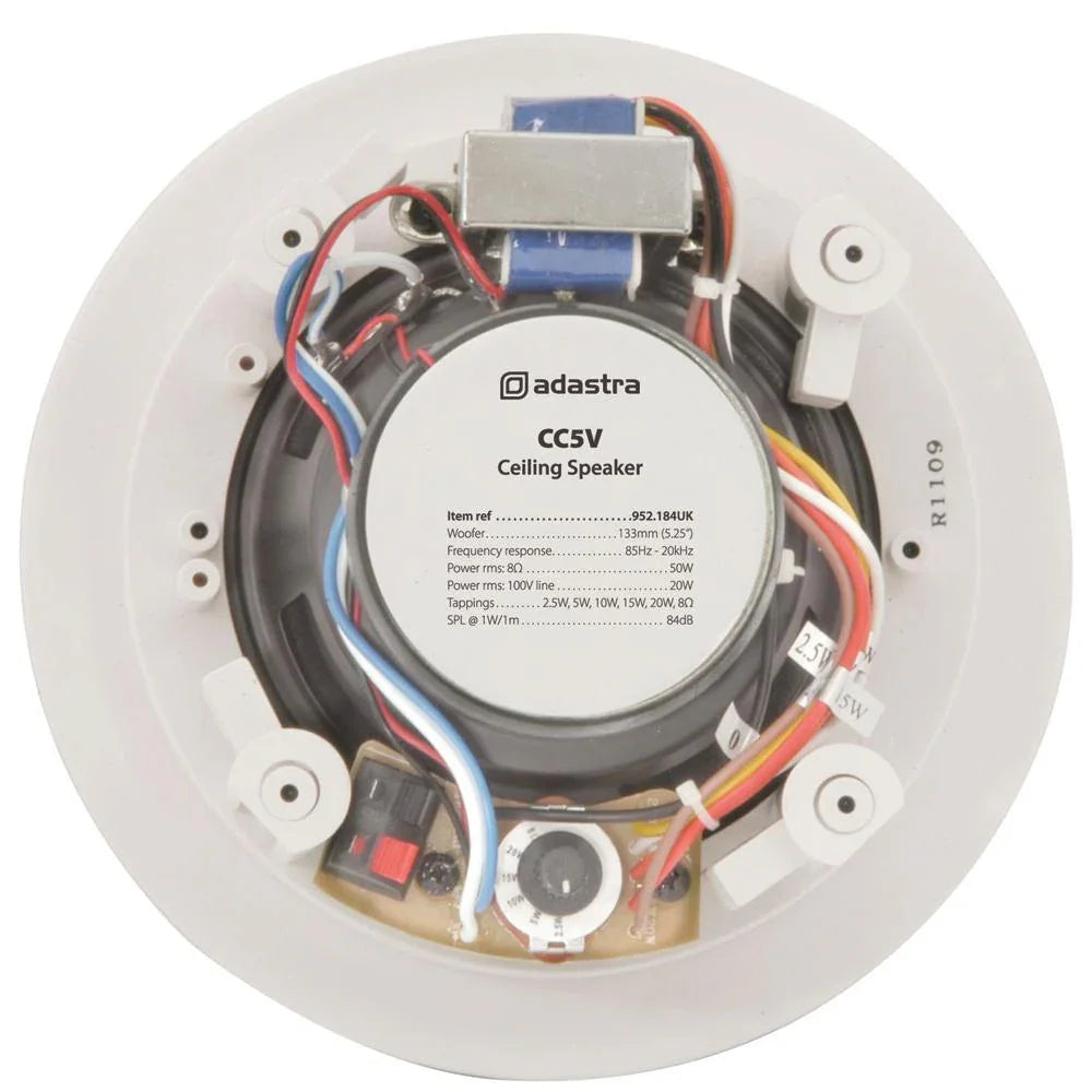 Adastra CC5V 5.25-inch Ceiling Speaker 100V Line 20W 952.184 - DY Pro Audio