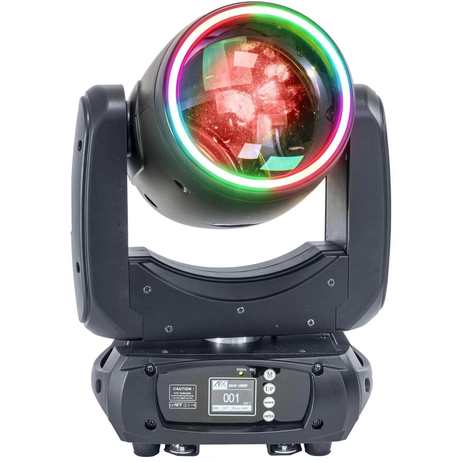 AFX BEAM-100LED-MKII 100W LED Moving Head with Dual Prism & Light Ring - DY Pro Audio