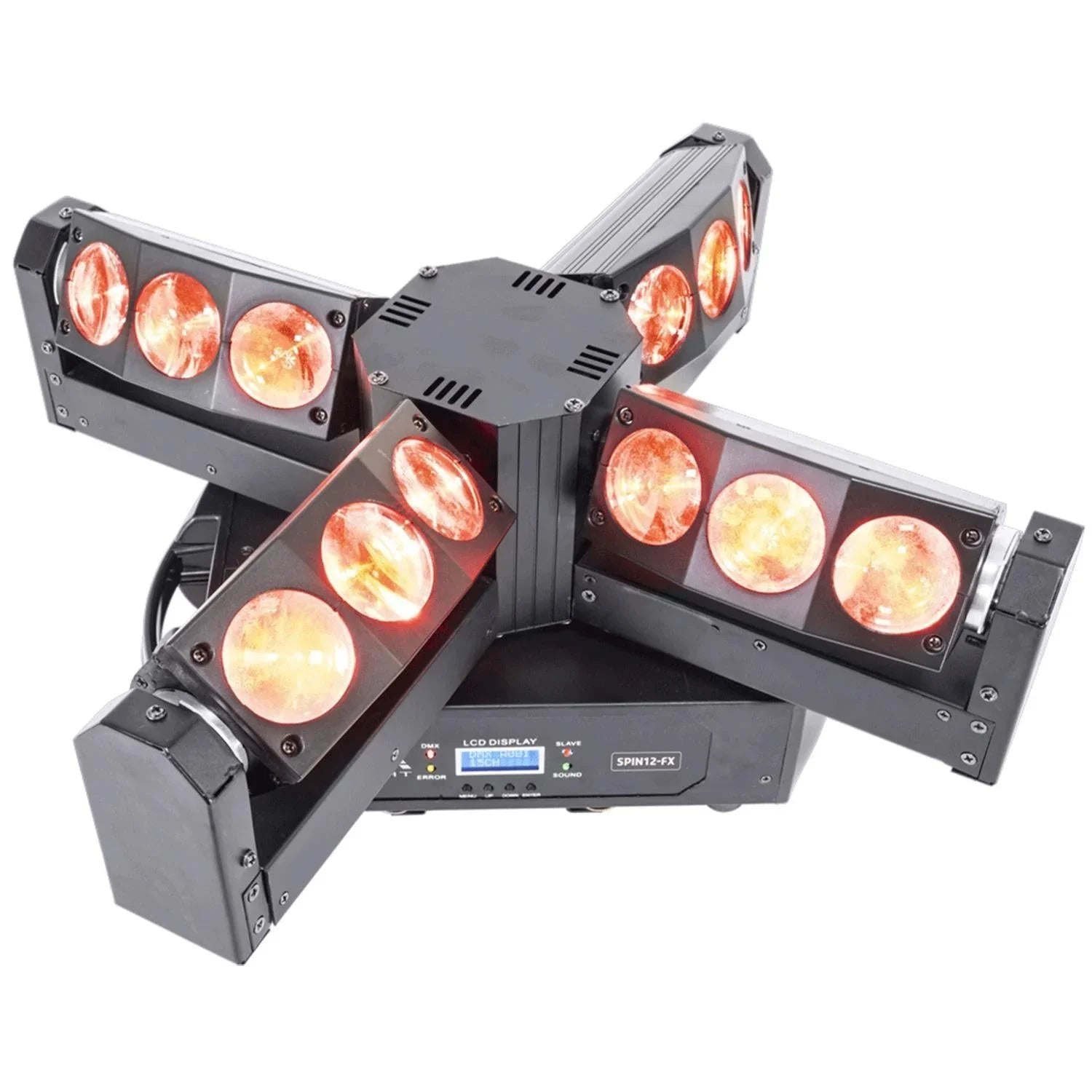 AFX Spin12-FX 4-Head LED Moving Head with Endless Rotation - DY Pro Audio