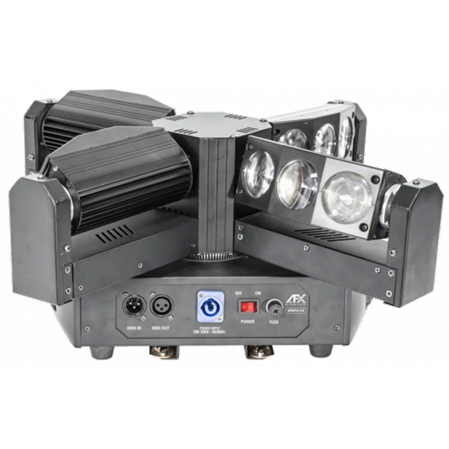 AFX Spin12-FX 4-Head LED Moving Head with Endless Rotation - DY Pro Audio