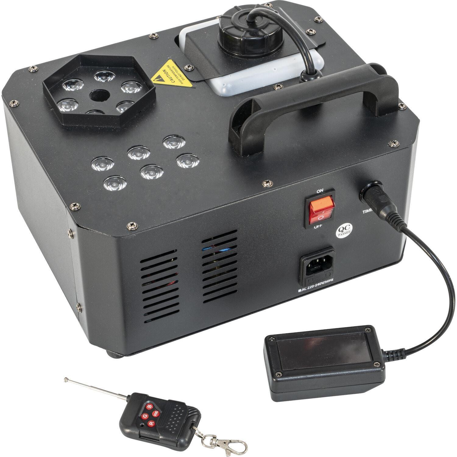 AFX SPRAY-COLOR-1000 1000W Fog Machine with RGB LEDs - DY Pro Audio