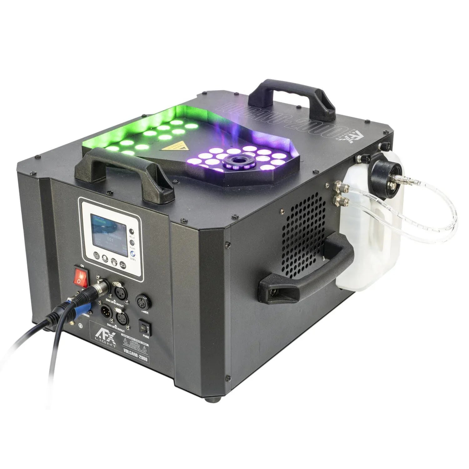 AFX Volcano 2000 GEYSER Fog Machine 2000w With RGB LEDs - DY Pro Audio