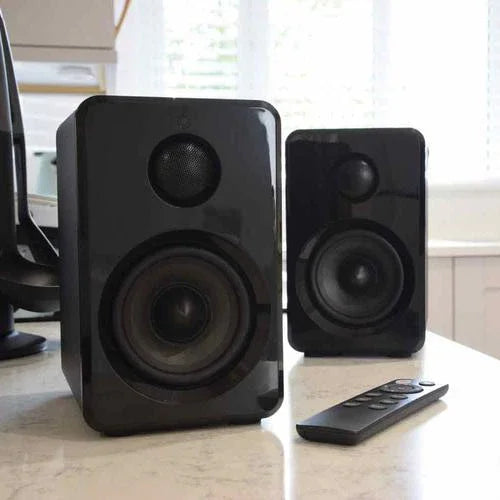 AV:Link Active Bluetooth Bookshelf Speakers Black - DY Pro Audio