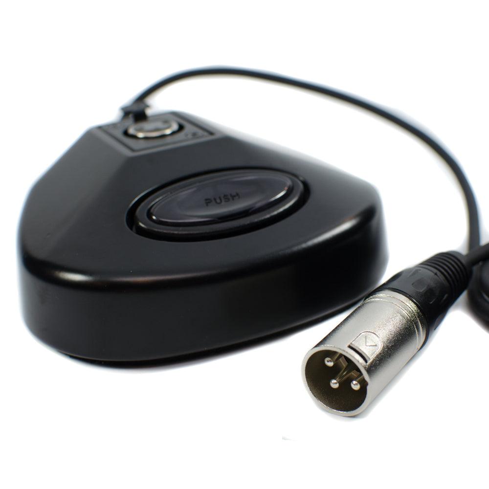 CAD Astatic Desk Top Microphone Base ~ Push-To-Talk ~ Active LED - DY Pro Audio