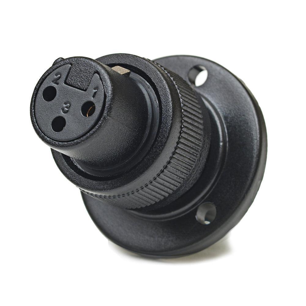 CAD XLR-F Connector Mounting Flange w/Lock Ring for Mini Gooseneck Mics - DY Pro Audio