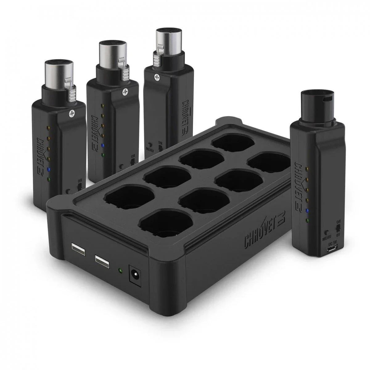Chauvet DJ D-Fi XLR Pack Wireless DMX Dongle with Multi Charger - DY Pro Audio