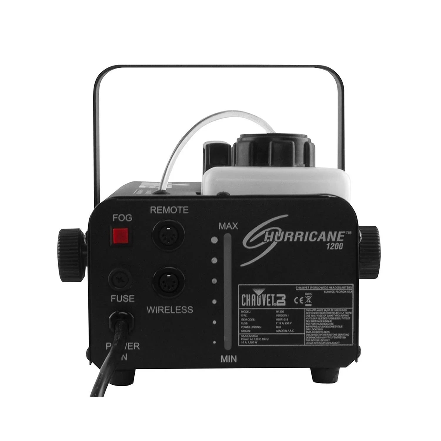 Chauvet DJ Hurricane 1200 Fog Machine - DY Pro Audio