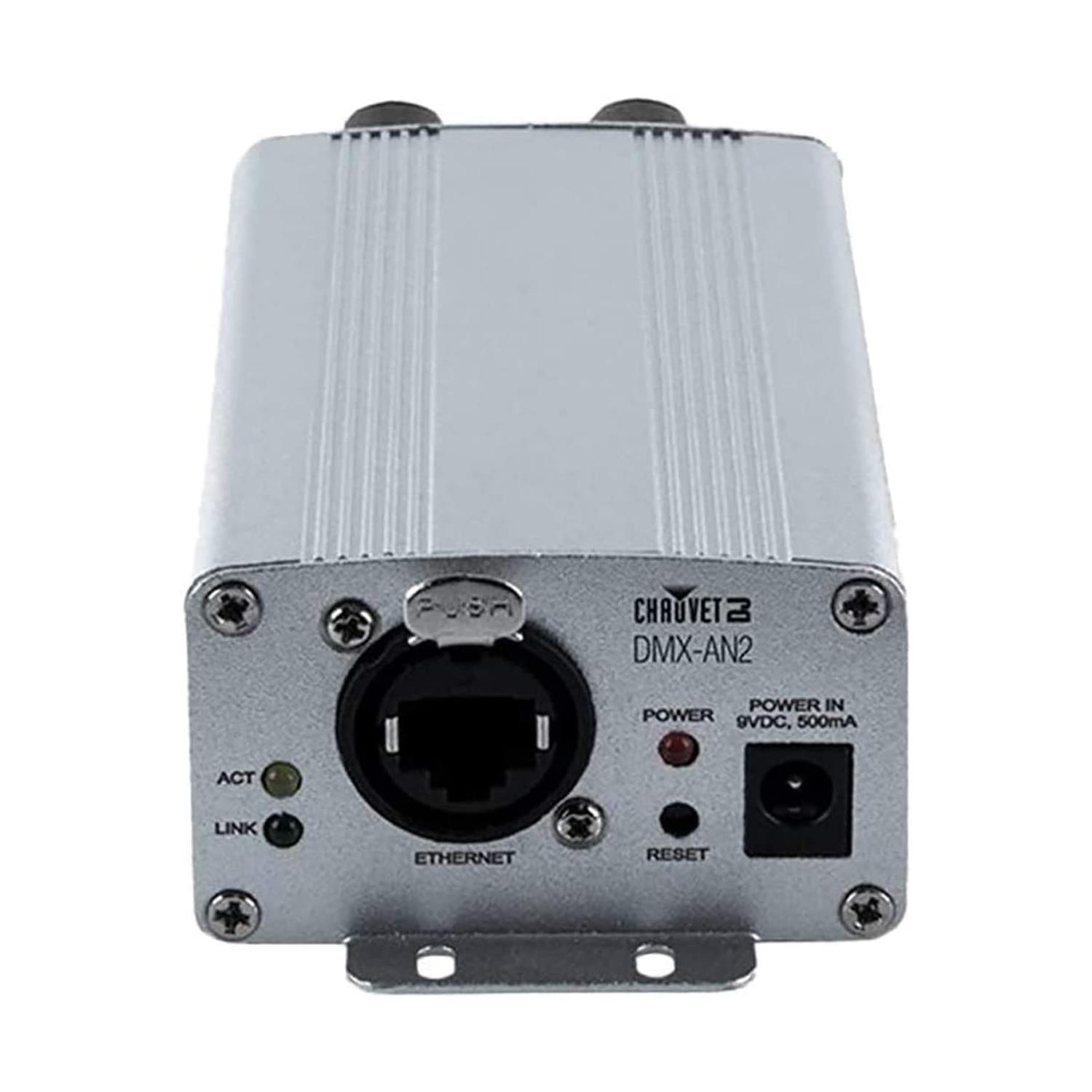 Chauvet DMX-AN2 Art-Net/sACN node ARTNET Convertor to DMX Adapter Ethernet to DMX - DY Pro Audio