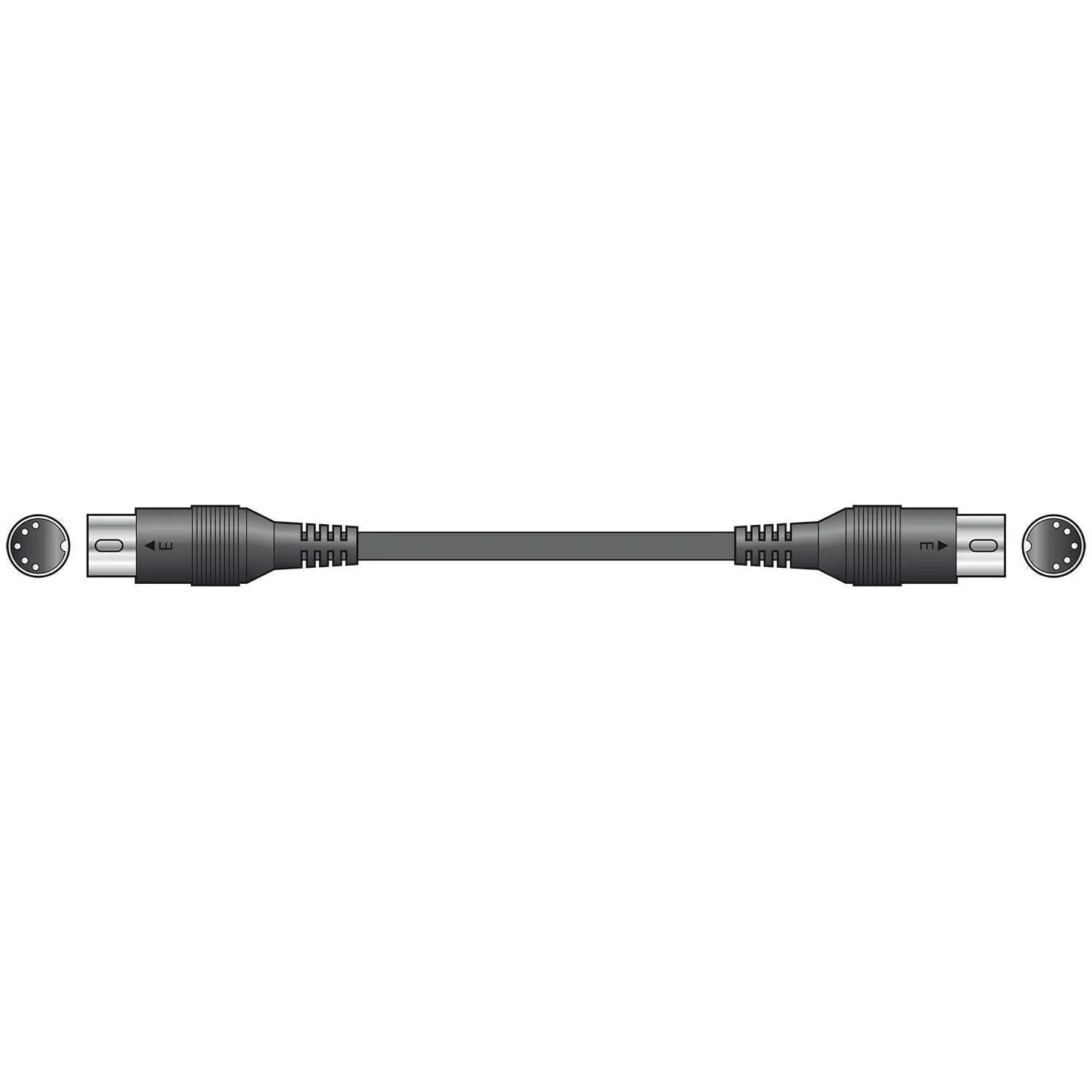 Chord 3m midi cable 5 Pin Din Plug - DY Pro Audio