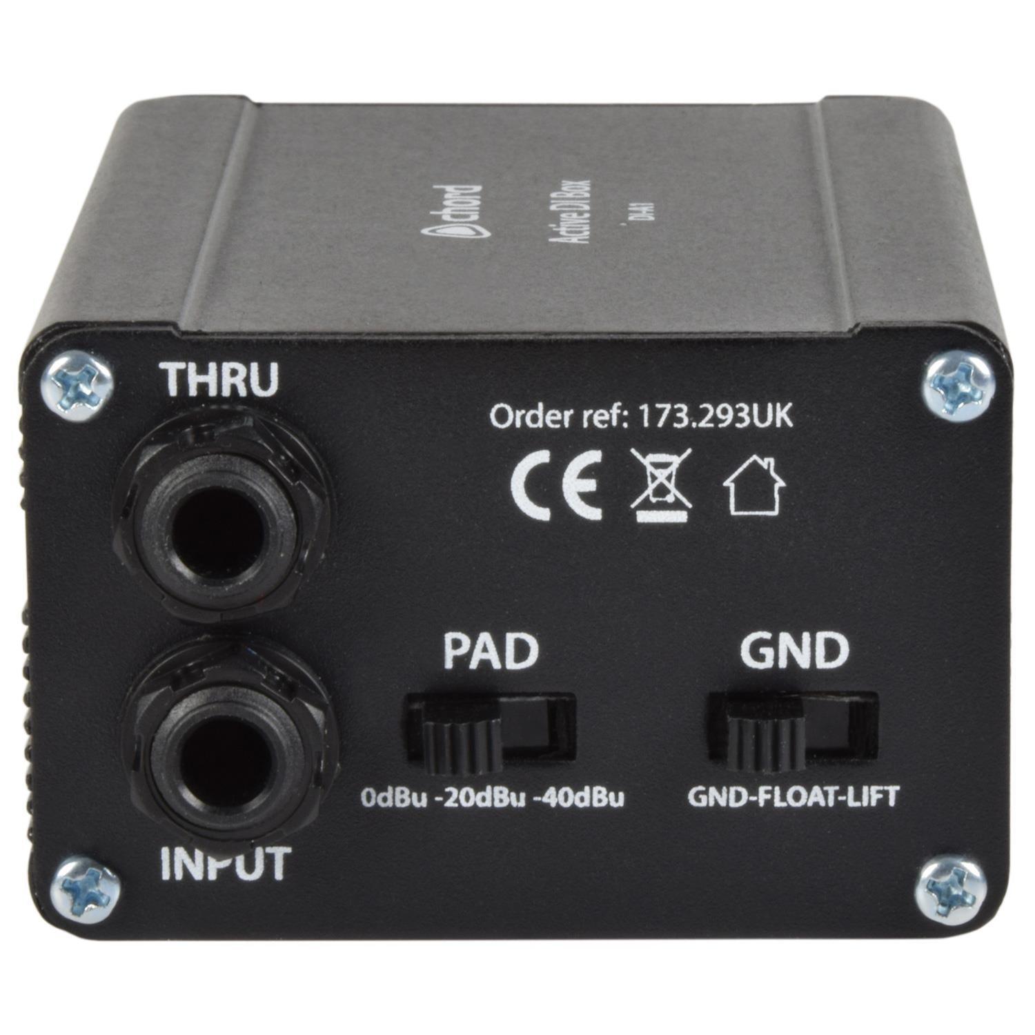 Chord Active Direct Injection DI Box - DY Pro Audio