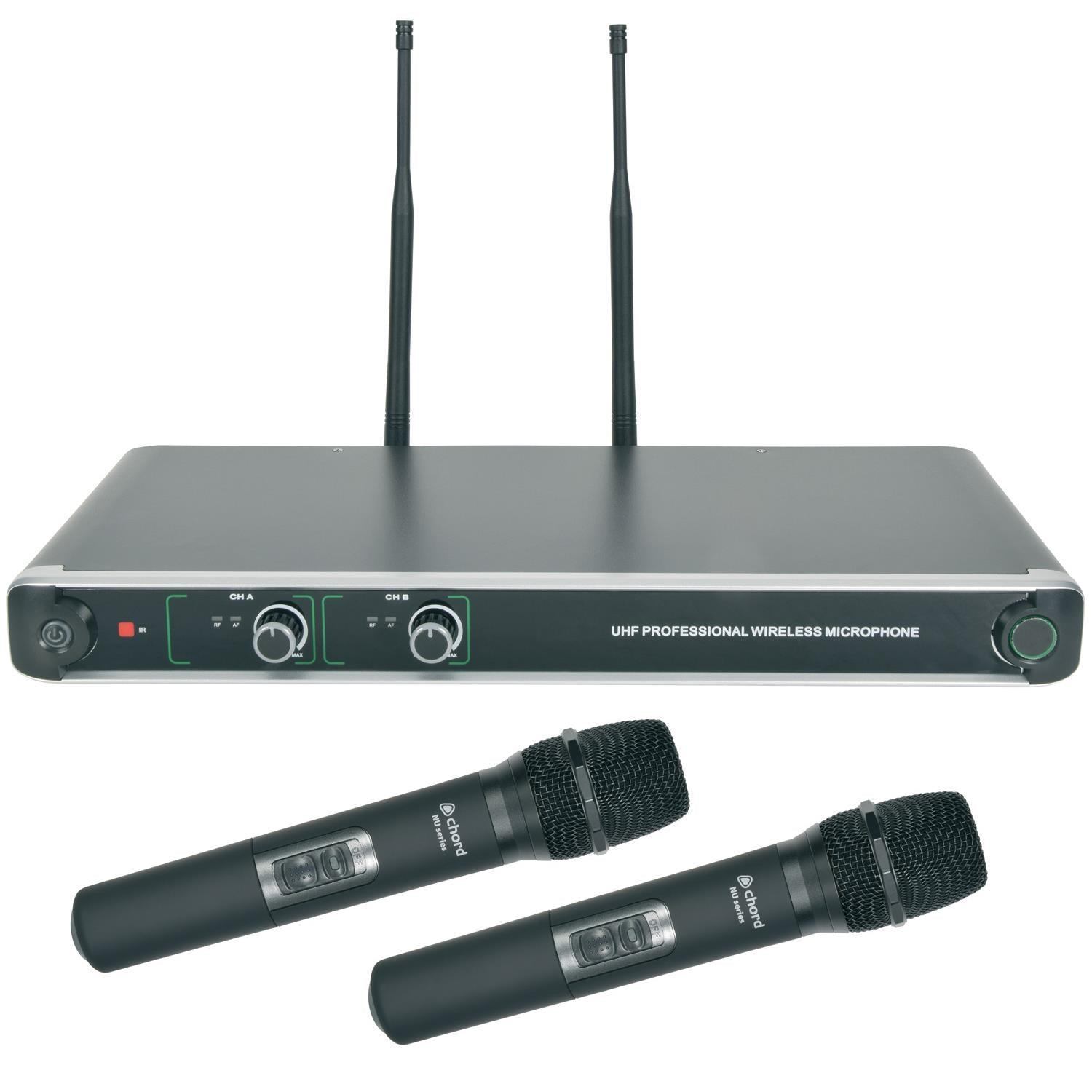 Chord NU20 Dual UHF Handheld Microphone System - DY Pro Audio